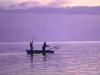 Fishing at dusk